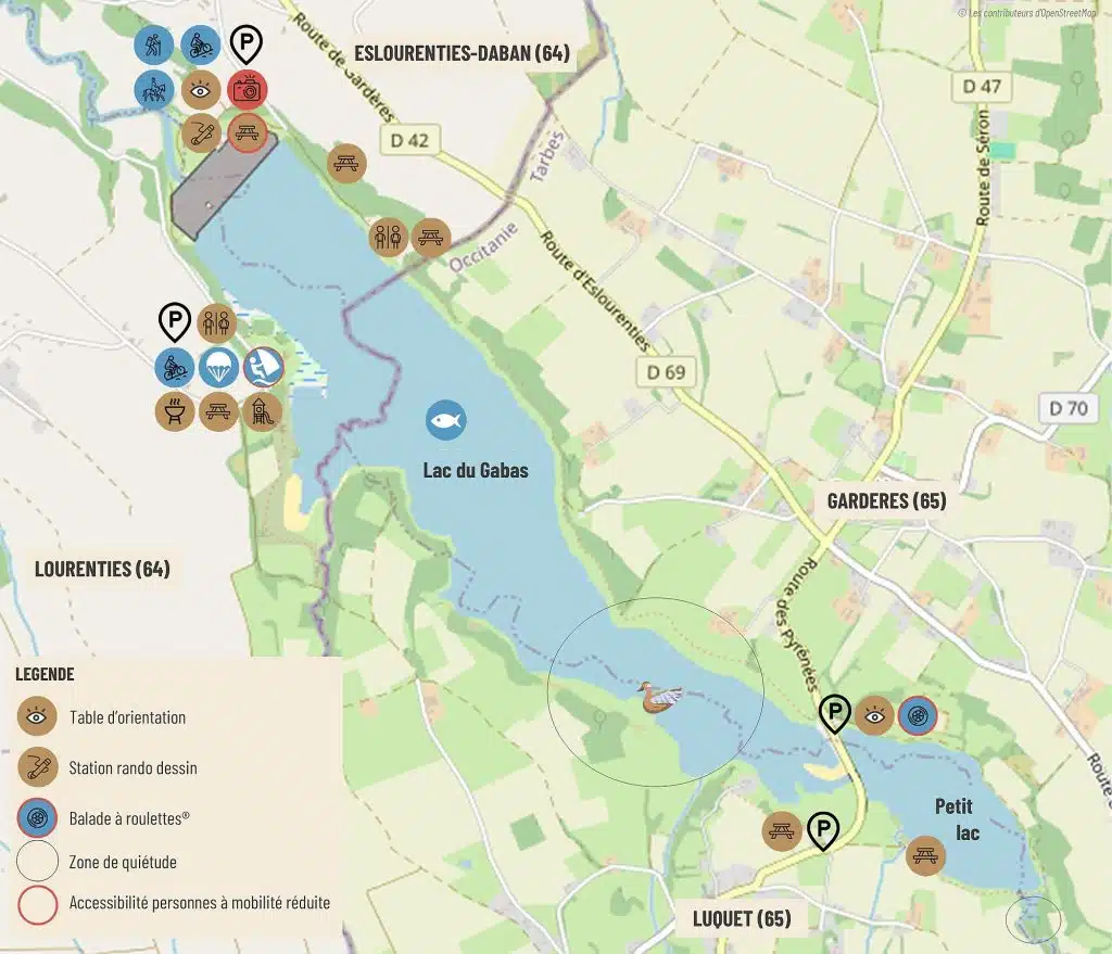 lac du Gabas carte situation