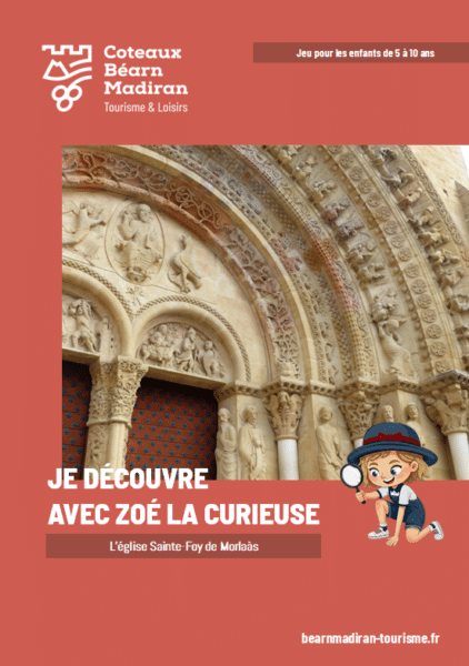 Zoé la curieuse jeu découverte Morlaàs église Sainte-Foy