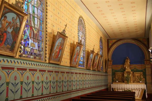 Andoins, église Saint Laurent, bas côté