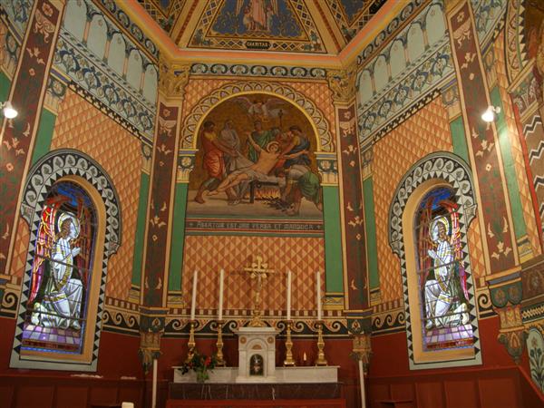 Andoins église Saint Laurent peintures de Léonardo Fortuni