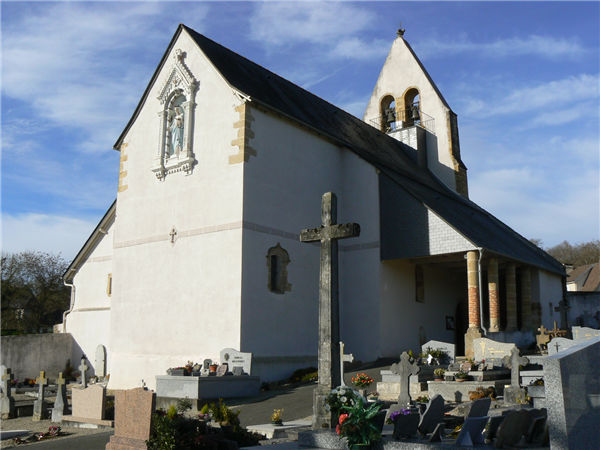 Eslourenties Daban la grande boucle des cavaliers rando équestre église Baleix