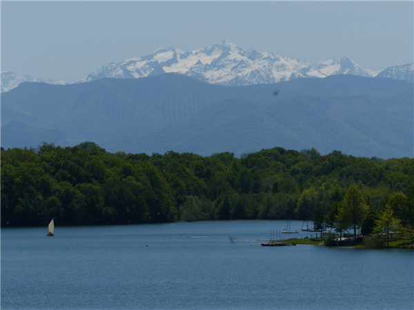 Lourenties Le plateau du Louet à VTT lac du Gabas