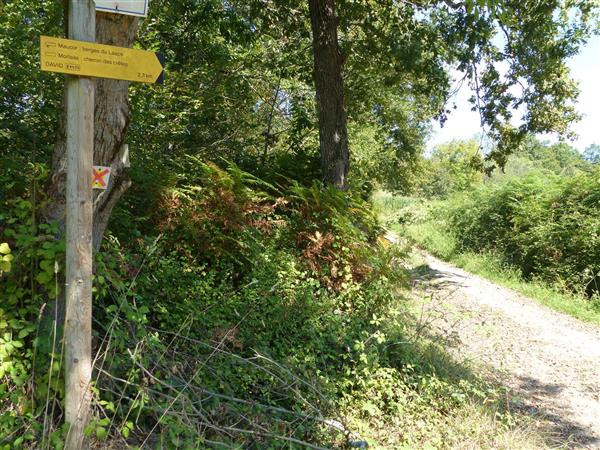 Maucor randonnée pédestre les berges du Laaps panneau