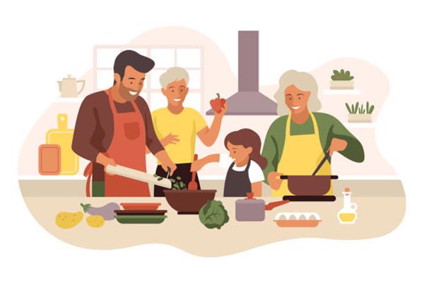 Atelier cuisine & repas partagé en famille, au centre Alexis Peyret